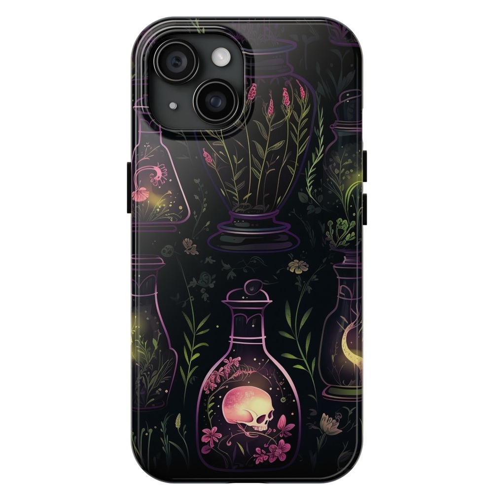 Witchy Skull Dark Forest iPhone Case | Premium Design | Impact-Resistant